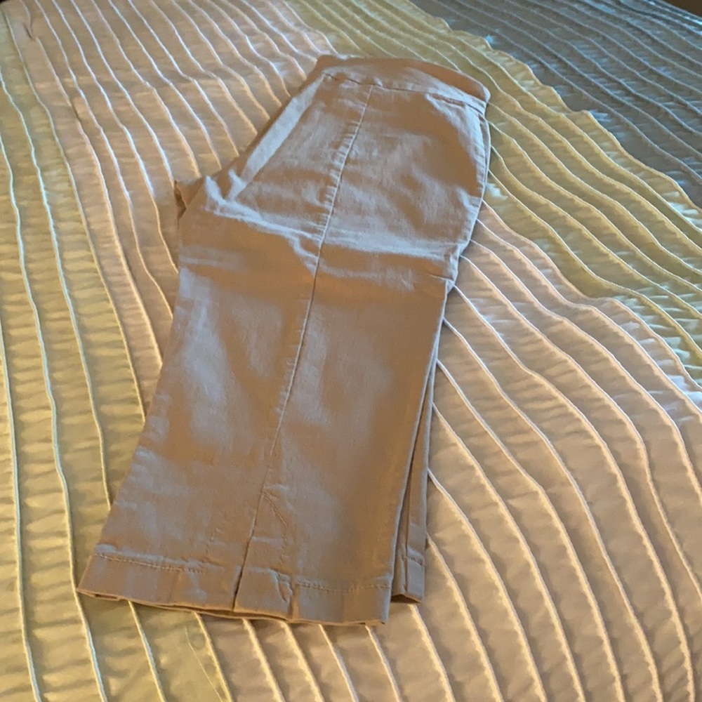 Ruby Rd Capris. Size 14P. Beige - Picture 2 of 4